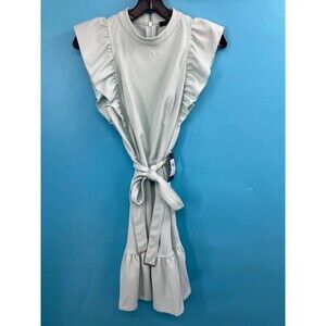 Tommy Hilfiger Puff Sleeve Scube Flounce Dress Women's Size 4 - A2AC1QEA - NWT